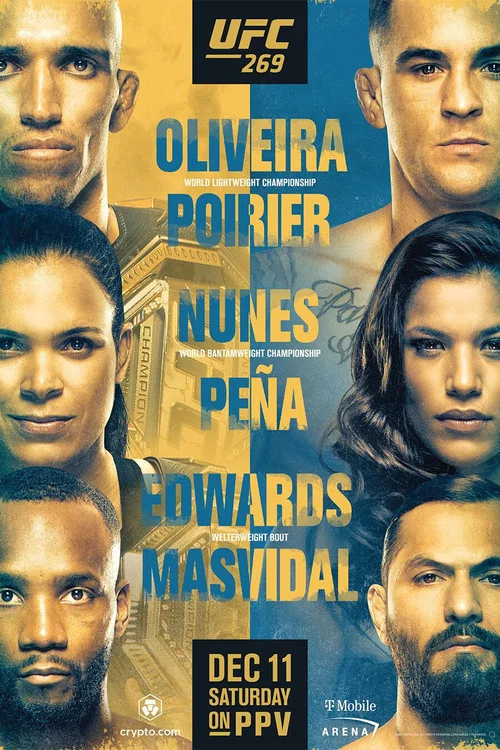 UFC 269: 查尔斯·奥利维拉 vs 达斯汀·普瓦里尔海报